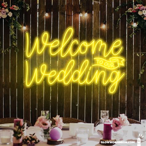 Welcome to our Wedding Neon Sign | Glowworm Neon