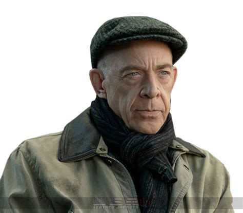 Tv Show Counterpart J.K. Simmons Howard Silk Peach Cotton Jacket