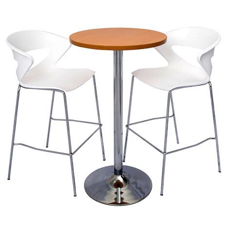 Chrome Base Dry Bar Table | Epic Office Furniture