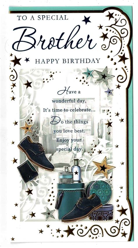 Brother Birthday Card With Sentiment Verse 'To A Special Brother' 5035499157015 | eBay