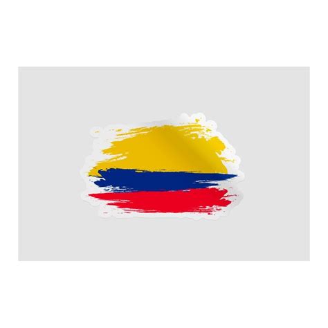 Colombia Flag Style 2 Sticker - DecalsHouse