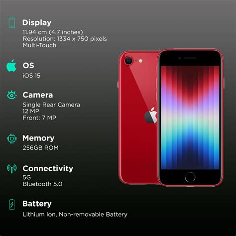 Buy Apple iPhone SE (256GB, (Product)Red) Online - Croma