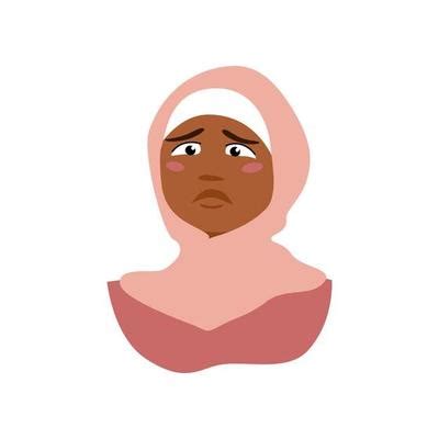 Sad Muslim Vector Art, Icons, and Graphics for Free Download
