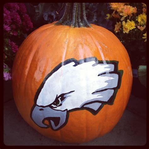We love our Philadelphia Eagles - check out this custom Froehlich's Farm painted pumpkin. | Fall ...