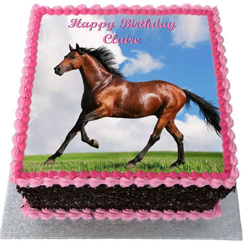 Happy Birthday Horse Cake