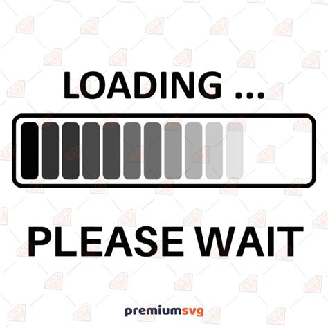 Loading Please Wait SVG, Loading Clipart Vector Instant Download | PremiumSVG