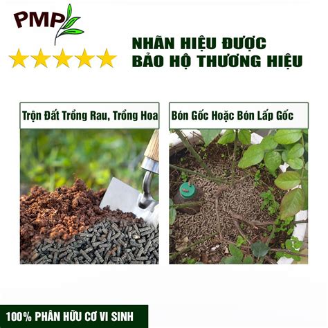 Phân Hữu Cơ PMP Dạng Viên Nén Tan Chậm Từ Nhật Bản, Chuyên Dụng Cho Hoa Hồng, Rau Sạch, Cây Cảnh ...