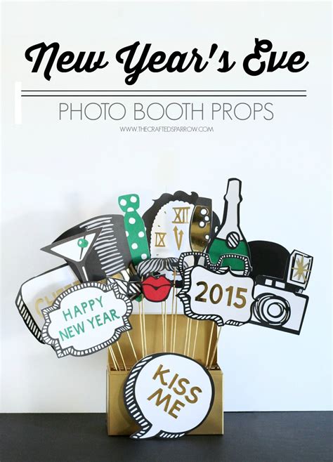 New Year's Eve Photo Booth Props