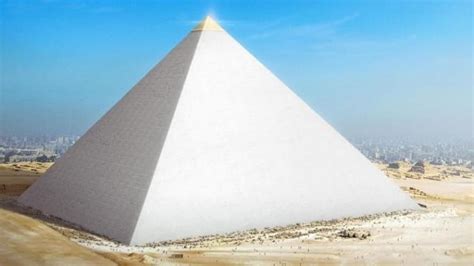 What did the ancient Egyptian pyramids look like when they were built?