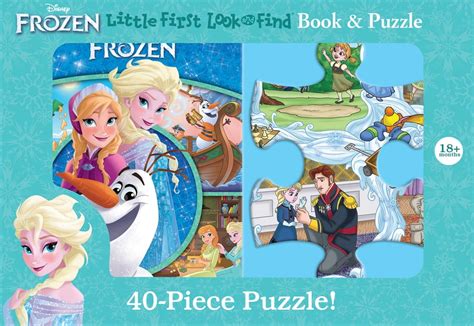 Look and Find: Disney Frozen: Little First Look and Find Book & Puzzle (Board Book) - Walmart ...