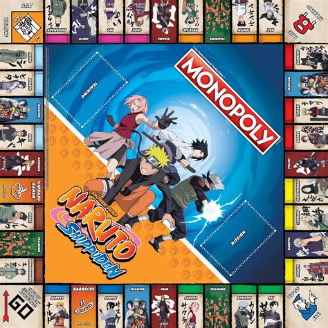 Buy Monopoly Naruto | Collectible Monopoly Game Featuring Japanese ...