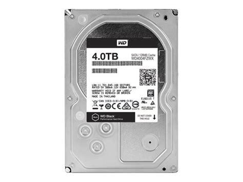 Western Digital 4TB BLACK 3.5` SATA 6GB/s 256 MB Hard Drive 7200rpm | Falcon Computers