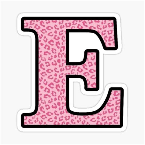 Letter E Cheetah Stickers | Redbubble Cheetah Print Wallpaper, Pink Cheetah Print, Pretty ...