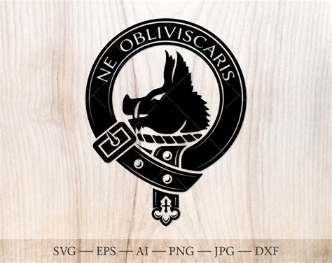 Campbell Crest Badge SVG, Scottish Clan Svg, Family Crest Svg. Coat of Arms Svg. Heraldic ...