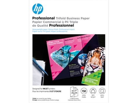 HP Inkjet Glossy Tri-fold Brochure Paper 180 gsm-150 sht/Letter/8.5 x 11 in| HP® Official Store