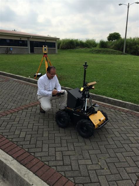 Rover platform Husky A200 used for testing visual odometry algorithms ...