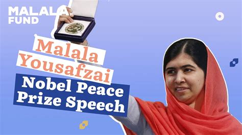 Malala Yousafzai Nobel Peace Prize Speech - YouTube