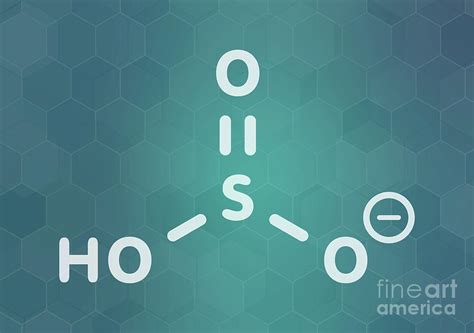 Bisulfite Anion Chemical Structure Photograph by Molekuul/science Photo Library | Fine Art America