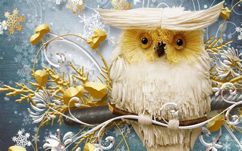 Free Owl Christmas Wallpaper - WallpaperSafari