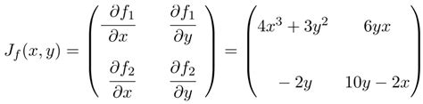 How to calculate the Jacobian matrix (and determinant)