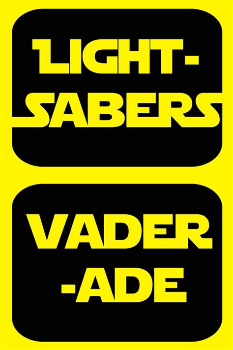 Food Labels for Star Wars Birthday Party - Etsy