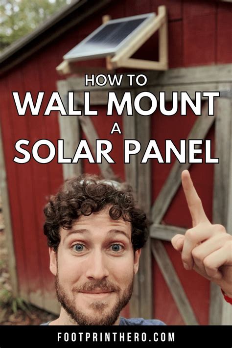 DIY Solar Panel Wall Mount: 7 Steps (w/ Videos) | Solar power house, Diy solar panel, Solar ...