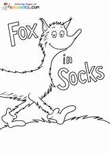 Fox In Socks Coloring Pages To Print  Free Printable sketch template
