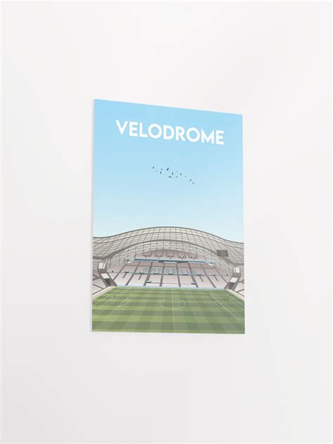 Stade Velodrome Design Poster | TopFootballStadiums