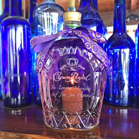 Custom Engraved Crown Royal Etched Whisky Bottle Gift | Etsy