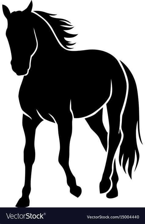 Horse silhouette Royalty Free Vector Image - VectorStock | Horse silhouette, Silhouette art ...