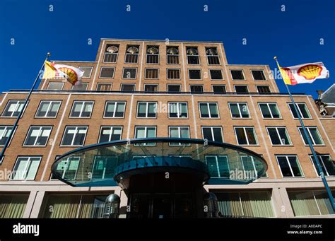 Worldwide headquarters for Royal Dutch Shell multinational oil company in The Hague Holland ...