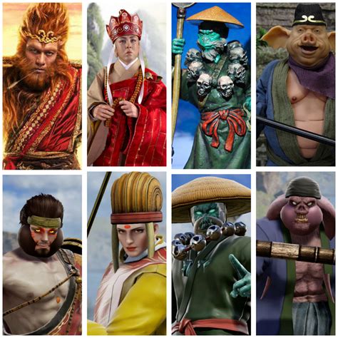 Journey to the west characters side by side : r/SoulCaliburCreations