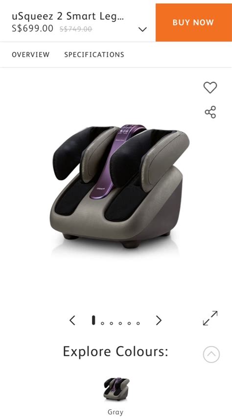 OSIM osim uSqueez 2 Smart Leg Massager, Health & Nutrition, Massage Devices on Carousell