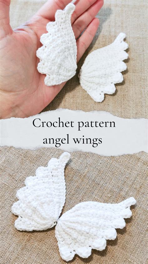 Crochet pattern angel wings amigurumi tutorial angel wings unicorn crochet ornament diy interior ...