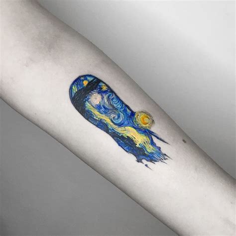 Starry Night Tattoo Forearm