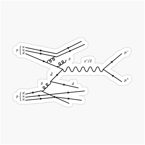 Feynman Diagram, Protons, Transparent Stickers, Chemistry, Physics ...