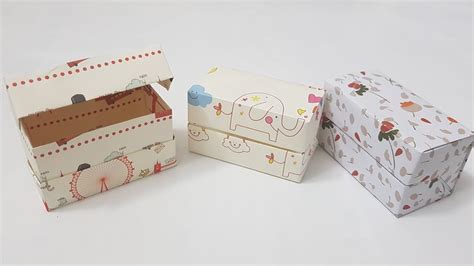 Cách gấp hộp quà có nắp hình chữ nhật bằng giấy-how to make paper gift box-gấp xếp giấy-paper ...