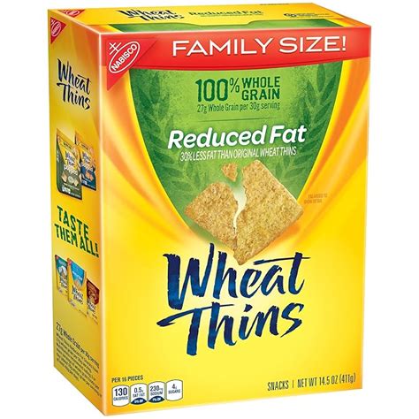 Reduced Fat Wheat Thins Nutrition Information | Besto Blog