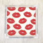 Red Lips Kiss Luncheon Napkins – 2 Packets - Modern Lola