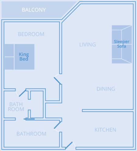 One-Bedroom, 1.5-Bath Partial Gulf View | SunDestin Beach Resort by Wyndham Vacation Rentals ...