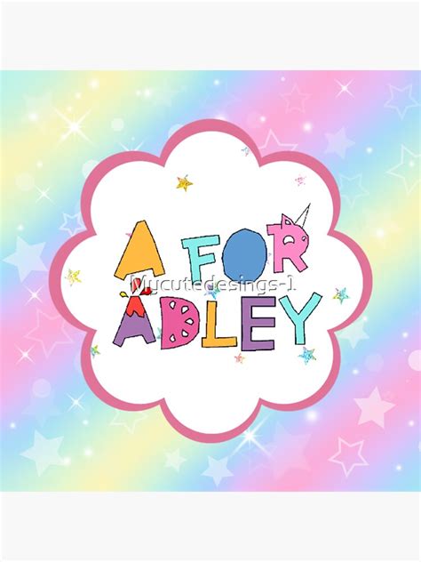 "A for Adley, birthday gift for girls." Sticker for Sale by Mycutedesings-1 | Redbubble