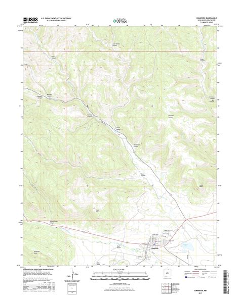 MyTopo Cimarron, New Mexico USGS Quad Topo Map