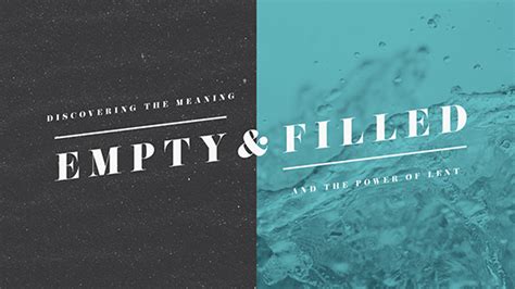 Empty & Filled: Discovering the Meaning and the Power of Lent ...