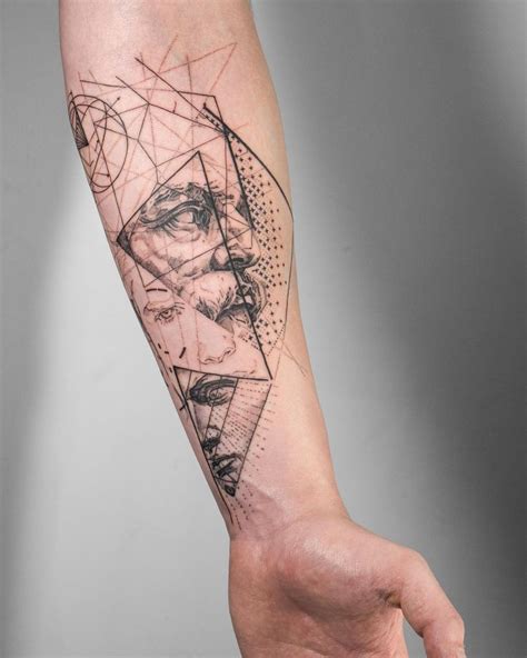 Featuring simple shapes and precision patterns, these geometric tattoos ...