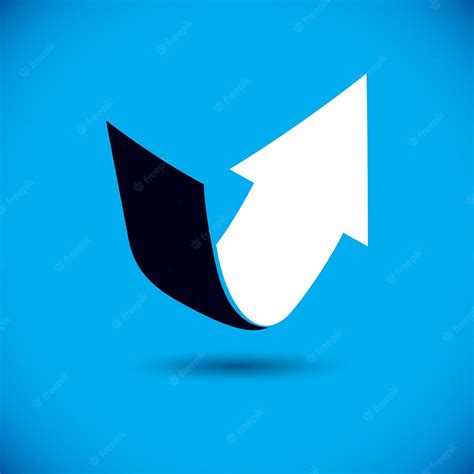 Premium Vector | Vector rising arrow. Corporate development logo ...