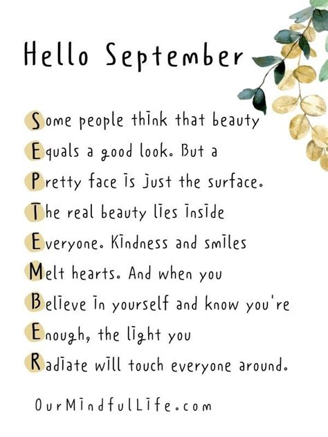 32 September Quotes To Fall In Love With The Month - Our Mindful Life ...