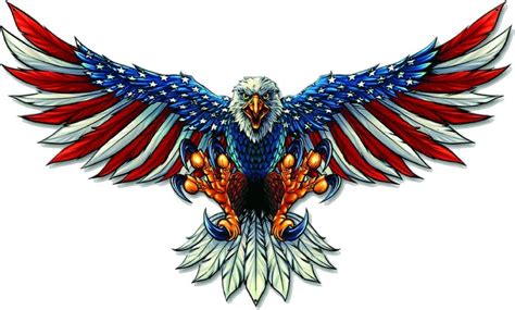 AMERICAN FLAG BALD EAGLE USA DECAL STICKER TRUCK VEHICLE WINDOW 6yr ae1 Parts for Sale ...