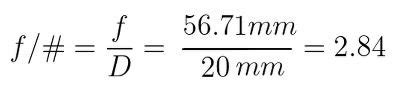 Numerical Aperture and F-Number - Eckhardt Optics - Equating to f/#