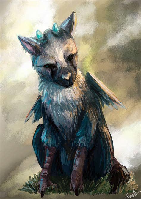 ArtStation - The Last Guardian - Trico , Justine Marchal | Мифические существа, Красочные ...