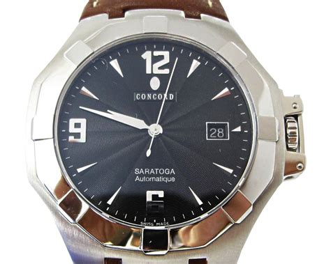 NEW VINTAGE MEN'S CONCORD SARATOGA AUTOMATIC WATCH, WATER RESISTANT 50M | Baum Galleries